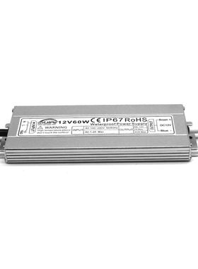 DC12V60W户外开关电源IP67防水直流电源AC220V转12V稳压电源LEDS-