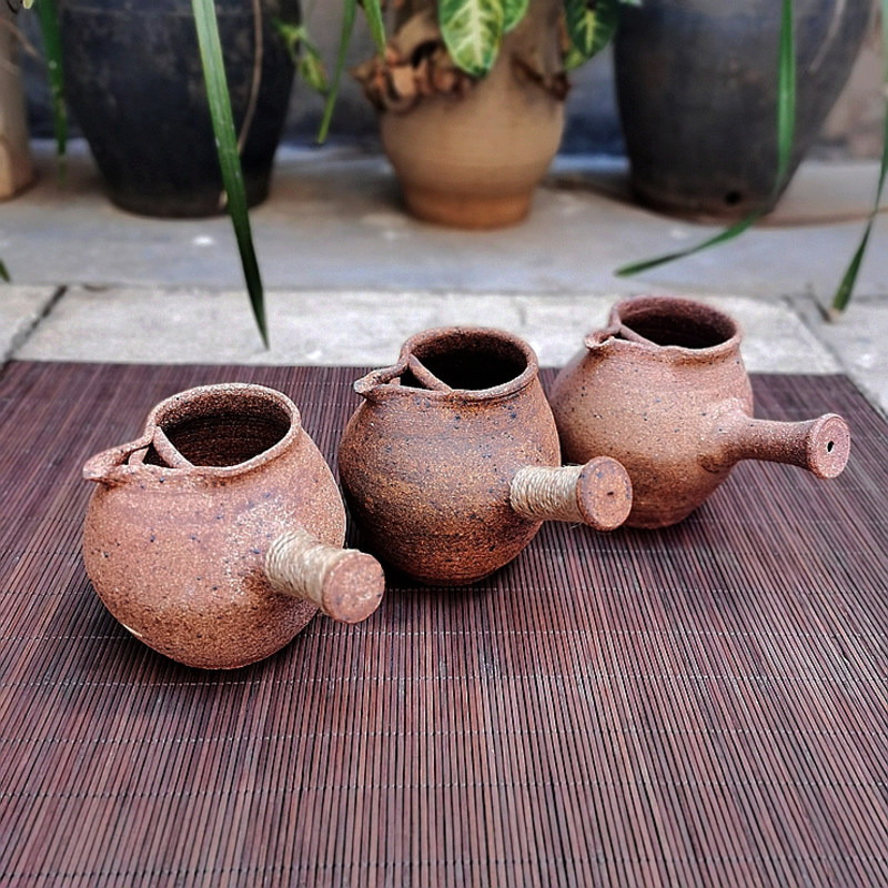 包邮云南粗陶烤茶罐复古餐饮具