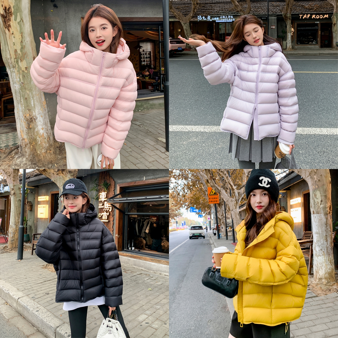 羽绒服女排骨款90白鸭绒