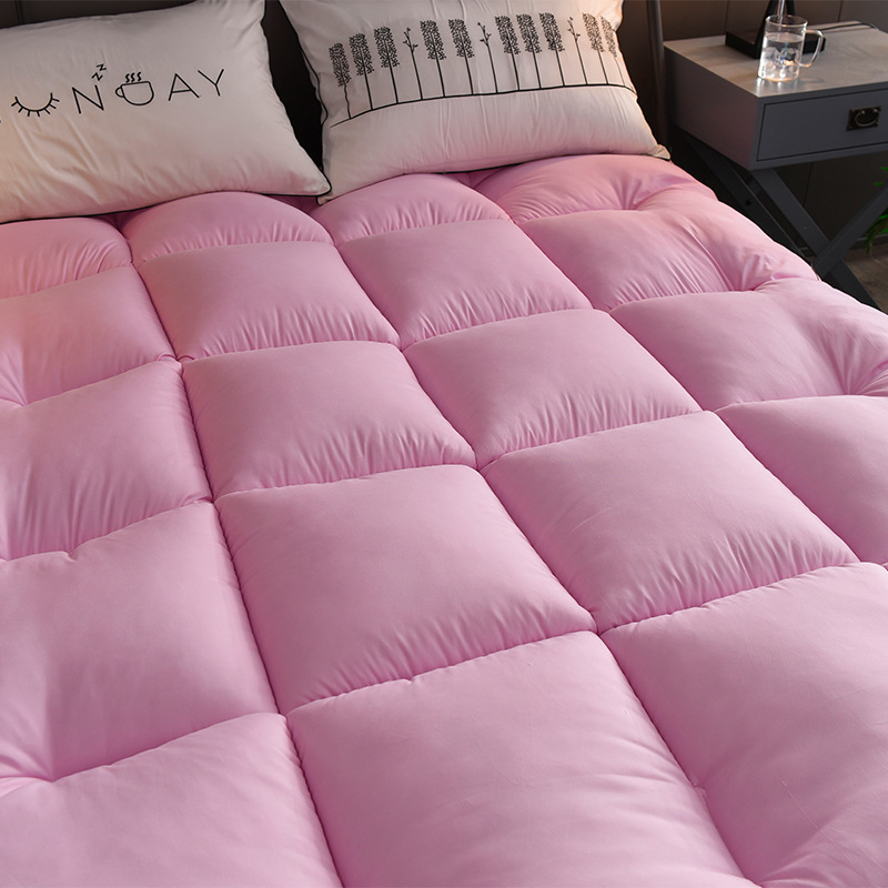 厂家直销加厚床垫柔软立体双边麻绳羽丝棉学生单双人磨毛软床褥子