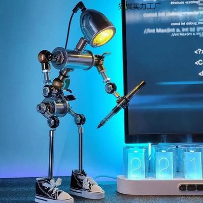 男生礼物赛电脑桌面摆件电竞房间装饰氛围灯科技感创意手办