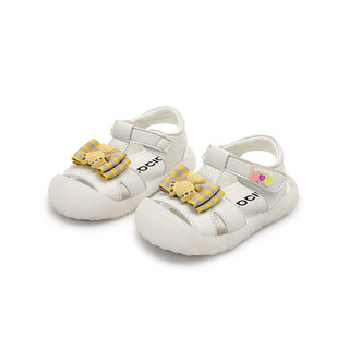 宝宝夏季学步鞋凉鞋两岁婴儿鞋子防滑皮面凉鞋软底女童鞋沙滩凉鞋