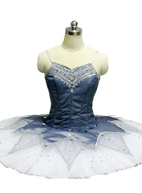 深灰色芭蕾TUTU蓬蓬裙专业定制纱裙成人儿童比赛演出服表演服