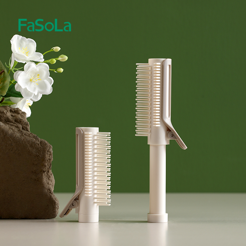 FaSoLa造型梳便携梳子蓬松夹一体