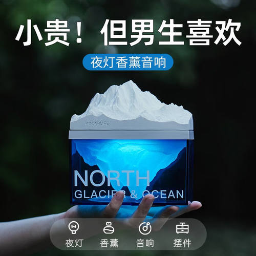 极地物种摆件音响新年礼物品年会生日礼物男送男生实用蓝牙音箱灯
