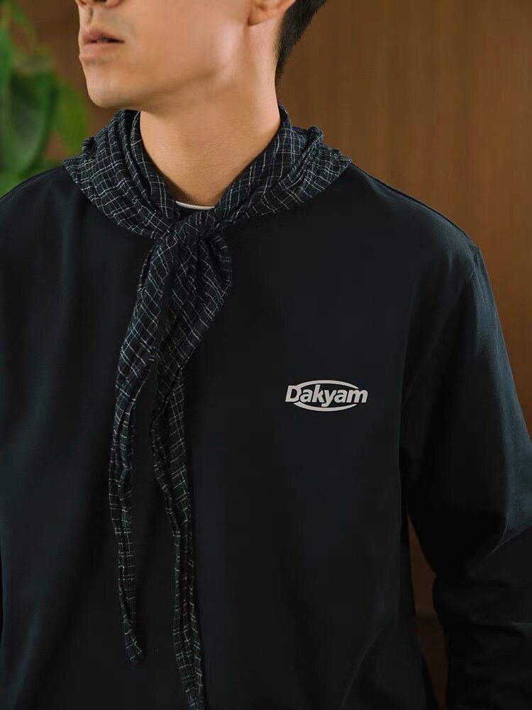 DAKYAM(达人) 2025A/W BASIC LOGO L/S TEE 反光标识基础长袖T恤