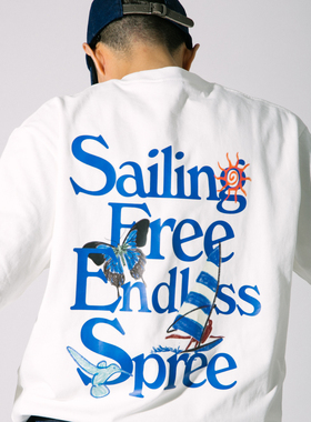 DAKYAM(达人) 2024S/S Free&Spree自由航行无休作乐短袖圆领TEE恤