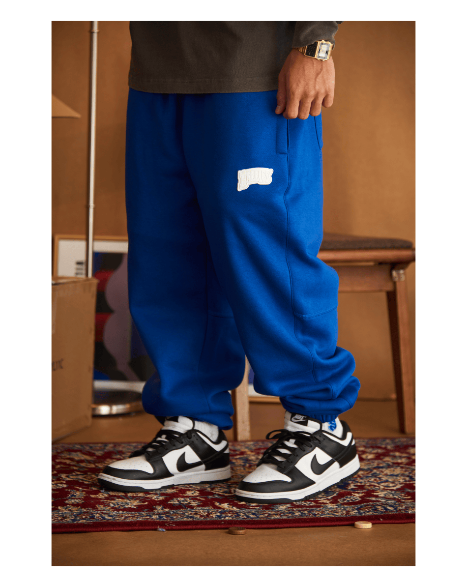 基础滴胶宽松国潮牌休闲卫裤加绒