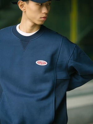 DAKYAM(达人) 2023A/W Split Crewneck Sweater 罗纹拼接圆领卫衣