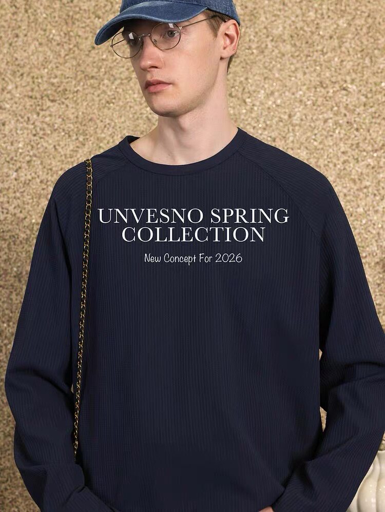 【多功能面料】Unvesno(UN)帝人华夫格抗静电吸湿速干口粮长袖T恤图片