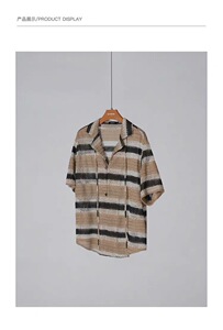 【镂空钩花工艺】Unvesno(UN)Staycation度假慵懒宽松短袖衬衫