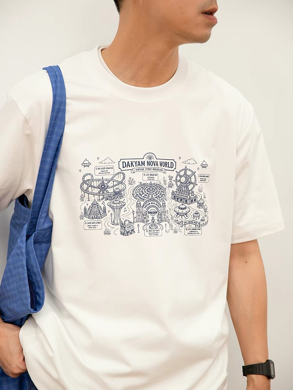 DAKYAM(达人) 2026S/S NOVA WORLD Tee奇幻乐园线稿插画短袖TEE恤