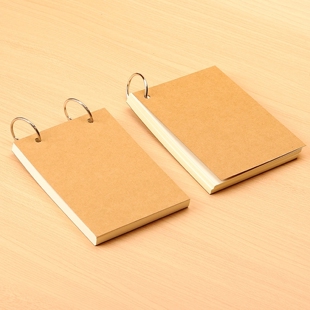 可挂墙a6活页本环扣a5空白本笔记本小本子绘画幼儿园游戏记录册表