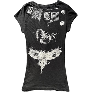 印花图案短袖 稀有早期动物园图腾 T恤 视觉系 LGB