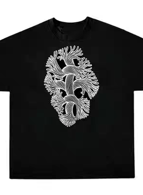 自主 Nemeth 22SS 麻绳 胸前LOGO印花 情侣款宽松圆领休闲短袖T恤