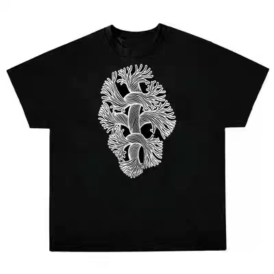 自主 Nemeth 22SS 麻绳 胸前LOGO印花 情侣款宽松圆领休闲短袖T恤