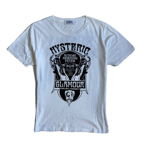 hysteric glamour 歇斯底里 稀有标语女郎人像 短袖T恤 印花图案