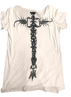 LGB 稀有天蝎短袖T恤 白色印花休闲白色上衣