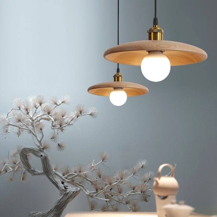 创意日式吊灯原木复古侘寂民宿餐厅灯卧室床头书房吧台实木茶室灯,家装灯饰光源,餐厅吊灯,淘宝优惠券,粉丝福利购,淘宝优惠卷