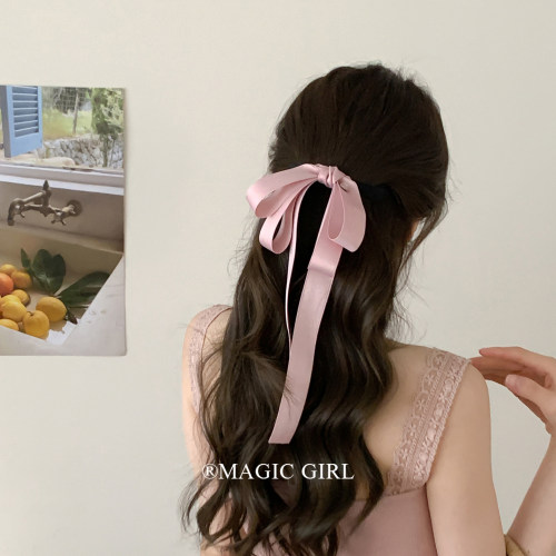 少女千金气质蝴蝶结飘带发夹