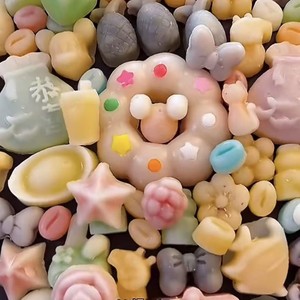 宠粉福利网红夹心奶浆果酱拉皮口香糖嚼平塘泡泡糖混合爆浆嚼声控