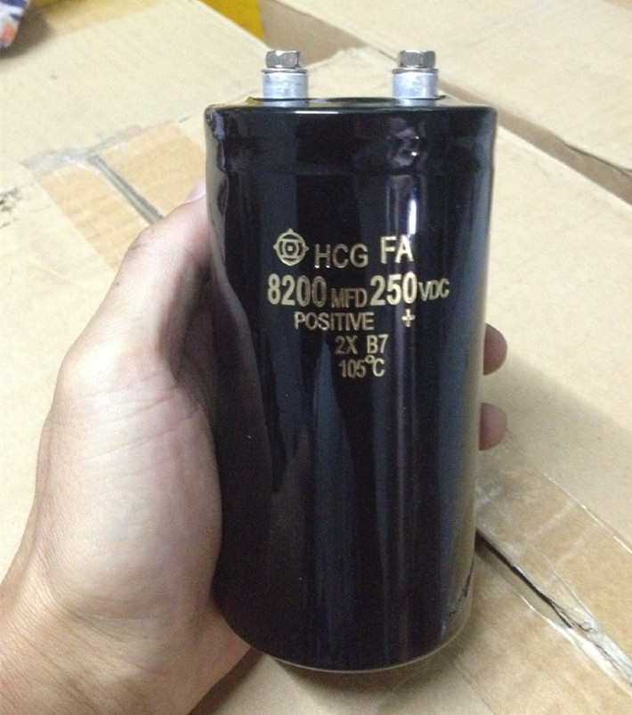 全新250V8200UF 原装日立电容器8200MFD200VDC 现货可直拍