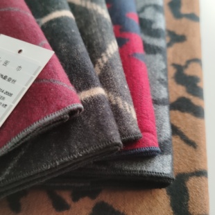 丝博品牌男士100%桑蚕丝外贸库存真丝拉绒围巾秋冬保暖礼物