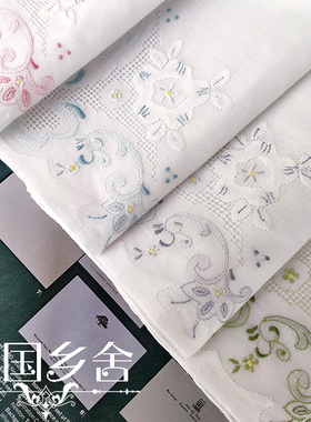 古典绣外贸库存外宾礼品手帕薄纱