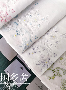 古典绣外贸库存外宾礼品手帕薄纱