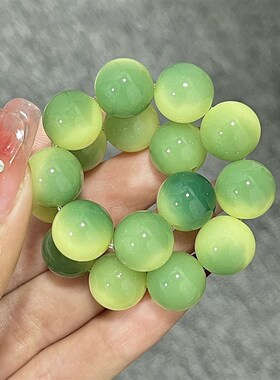 新品小青柠菩提根手串盘玩打磨菩提子圆珠手串串珠文玩男女生手串