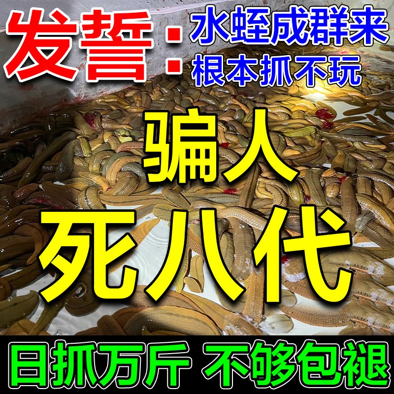 水蛭诱捕饵料蚂蝗捕捉器野钓抓水蛭蚂蝗专用捕捉工具神器引诱食剂
