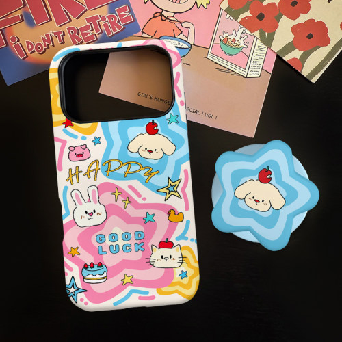 星星小狗适用苹果18promax手机壳iphone17pro菲林磁吸支架华为P90小米15亲肤手感vivo防摔保护壳oppo荣耀