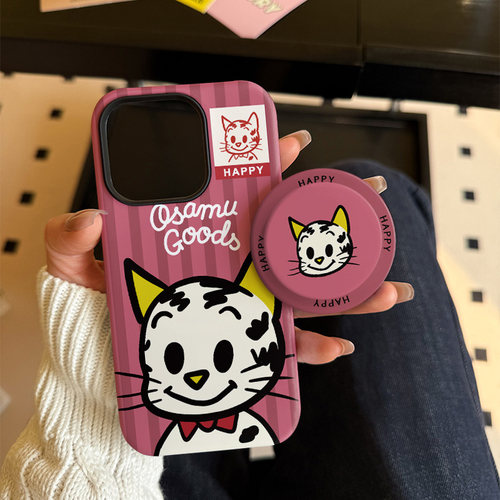 原田治小猫适用苹果17promax手机壳iphone16pro菲林磁吸支架个性华为P80小米15小众vivo防摔保护壳oppo卡通风