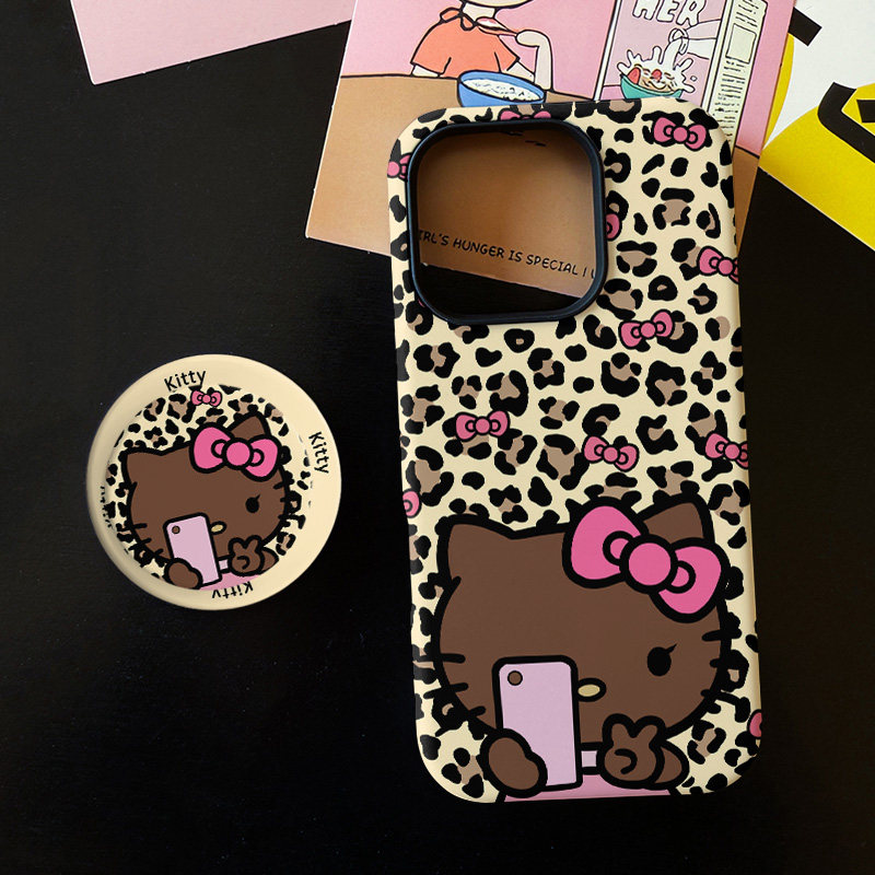 自拍豹纹KT适用苹果17promax手机壳iphone16pro菲林磁吸支架个性华为P80小米15小众vivo防摔保护壳oppo卡通,3C数码配件,手机保护套/壳,淘宝优惠券,粉丝福利购,淘宝优惠卷