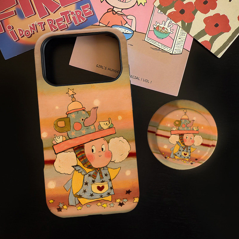 魔法茶壶适用苹果17promax手机壳iphone16pro菲林磁吸支架个性华为P80小米15小众vivo防摔保护壳oppo好运卡通,3C数码配件,手机保护套/壳,淘宝优惠券,粉丝福利购,淘宝优惠卷