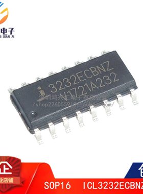 原装正品 ICL3232ECBNZ-T 3232ECBNZ SOP16 驱动器 接收器芯片
