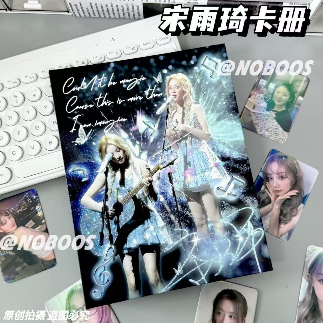 宋雨琦卡册双面梦幻卡包收纳册拍立得3寸追星小卡A5活页四宫格