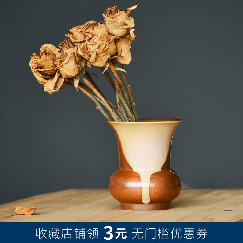 粗陶大号水盂干泡茶道配件