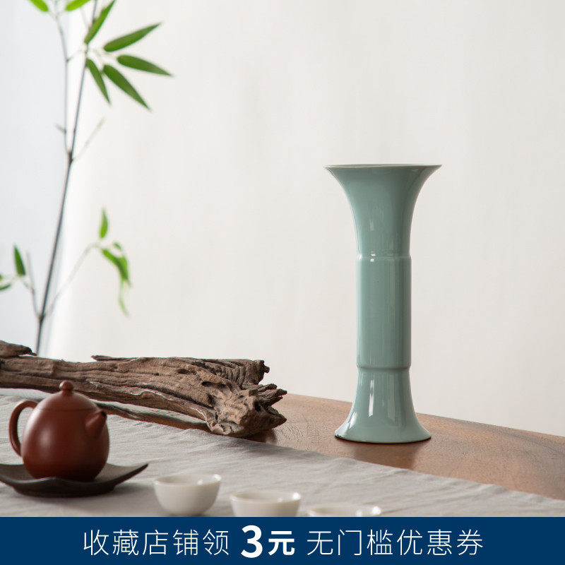 仿宋桌面陶瓷花瓶禅意