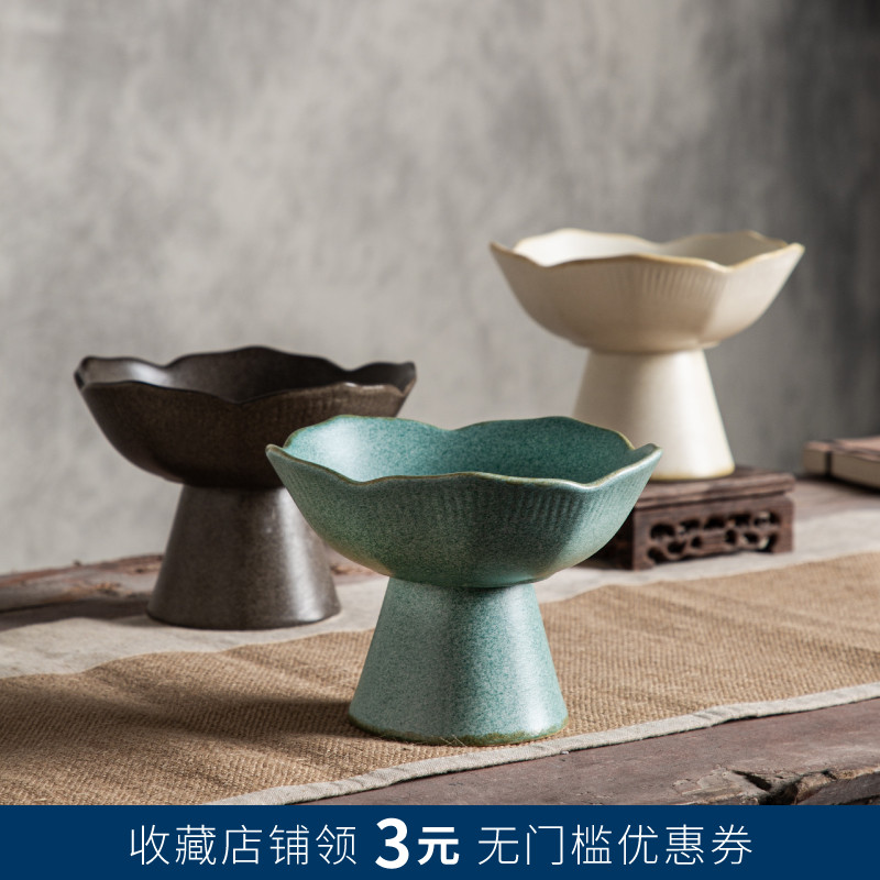 陶瓷茶点盘水果盘客厅家用供奉果