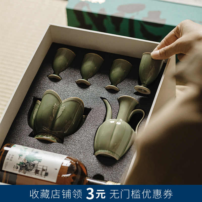 仿宋执壶温酒壶温酒器烫酒壶日式青梅酒新中式黄酒煮酒器酒具套装