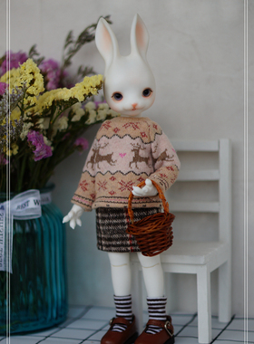 新品特价娃衣麋鹿毛衣BJD1/6分MYOU球体大六分A65