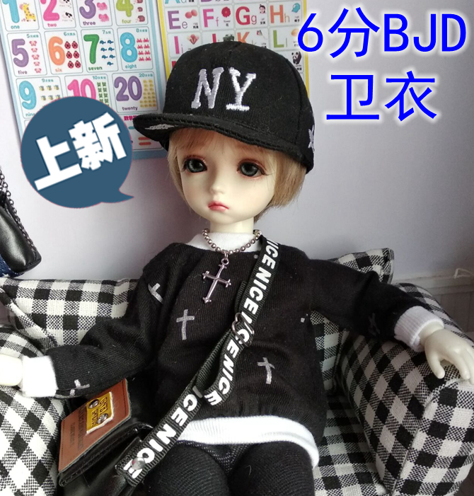 黑色十字架套头娃衣新款现货