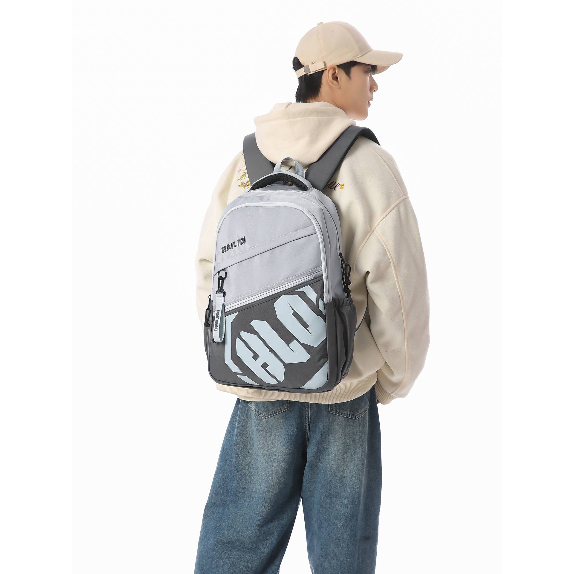 专柜品牌书包男生2026新款初中高中生大容量结实耐用双肩包女高颜