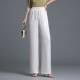 新款 女2026春夏季 高腰宽松垂坠 国风提花松紧腰阔腿裤 专柜品牌时尚