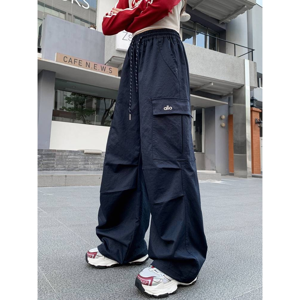 品牌专柜女童休闲裤子春秋季205新款中大童宽松女孩工装裤阔腿秋