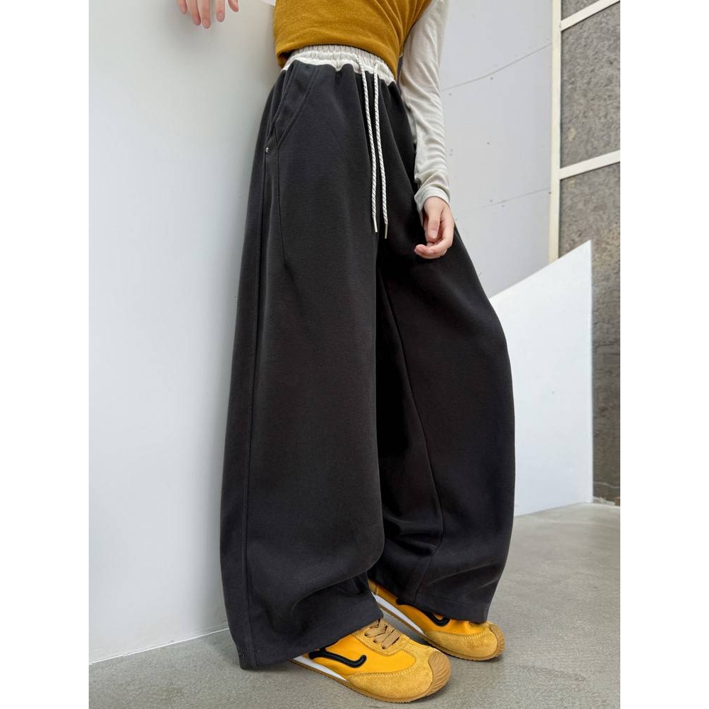 品牌专柜女童裤子春秋款2025新款中大童洋气运动休闲裤儿童时尚秋