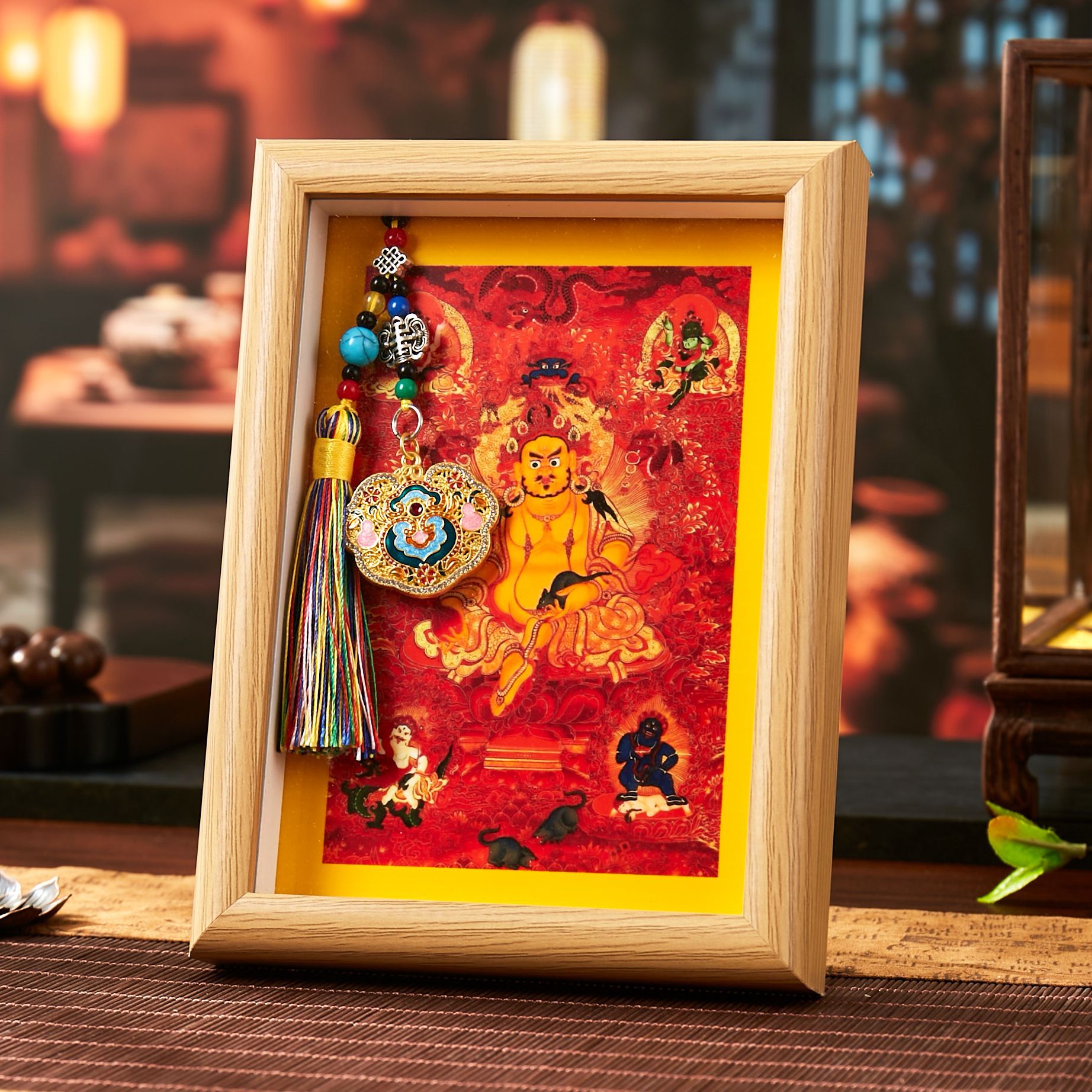 五路财神唐卡财源广进正偏财至开运旺财全面招八方来财开业送礼