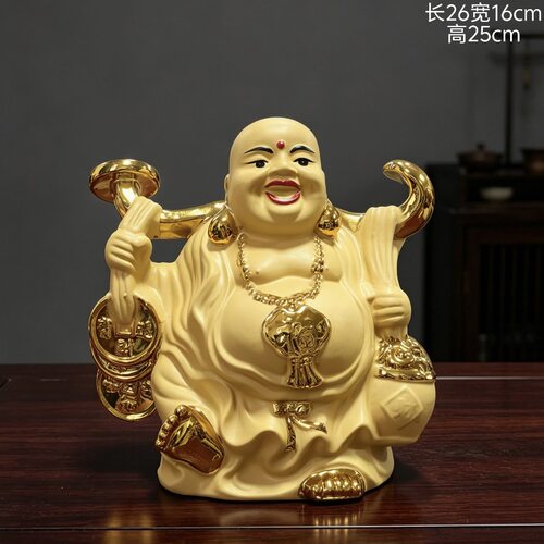 空瓶 景德镇陶瓷绒沙金佛酒瓶酒壶密封装饰创意酒坛3斤装