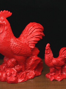 家居用品十二12生肖朱砂摆件设鼠牛虎兔龙属蛇马羊猴鸡狗猪工艺品